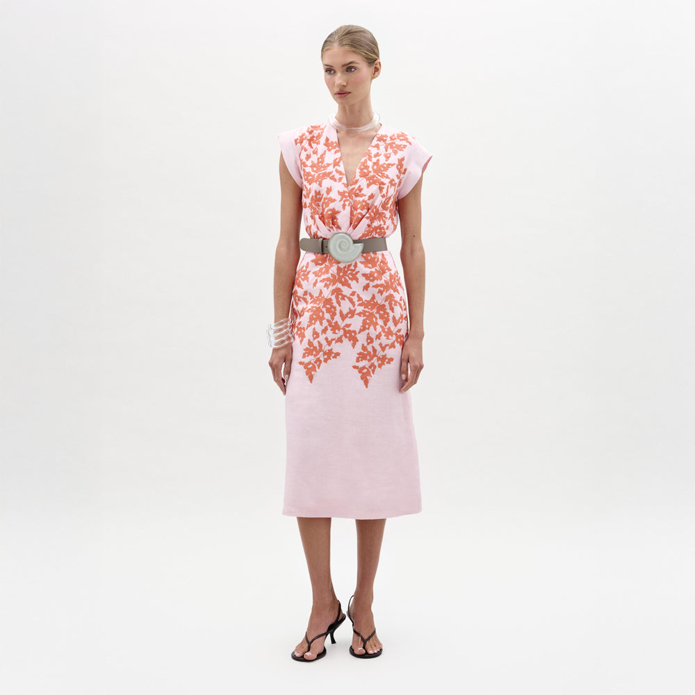 28___Olive_Dress___Pink_Orange_Embroidery___PRE_SPRING_2026_FRONT_438dbf53-da37-4279-ae41-fcb073cd344b