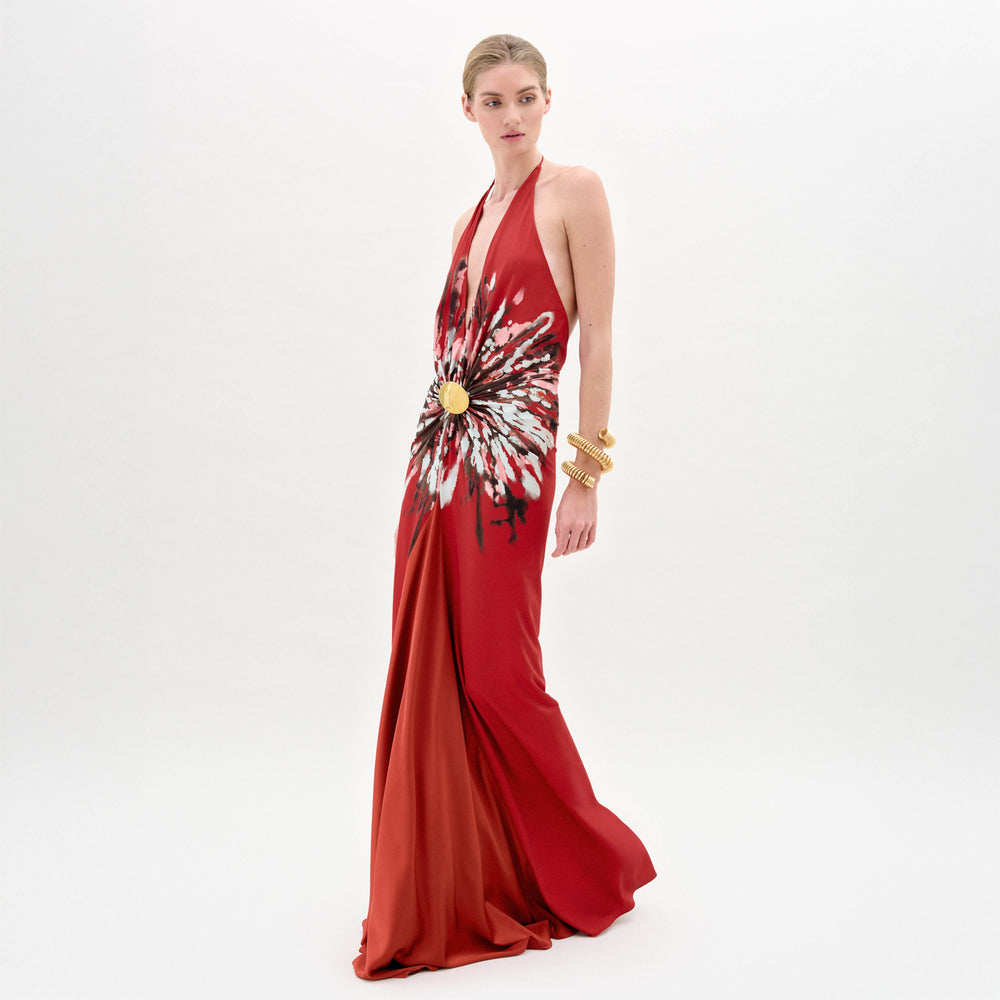 AIKO_DRESS_-_BURNT_FLOWER_Front_FALL_2025