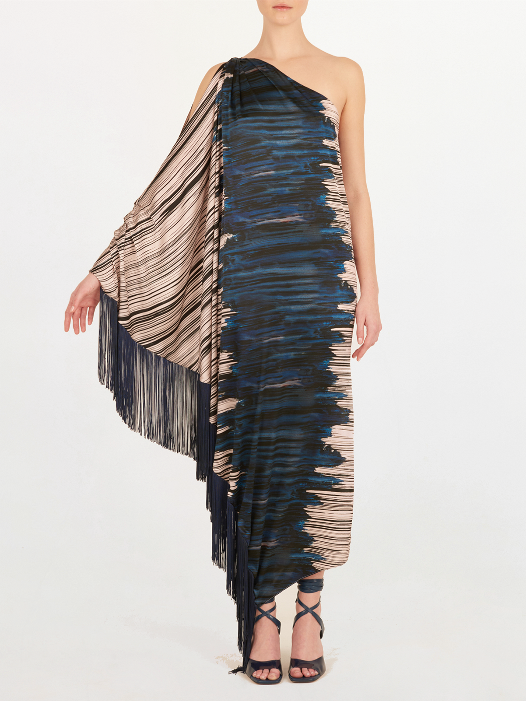 Vestido Alana Indigo Linear