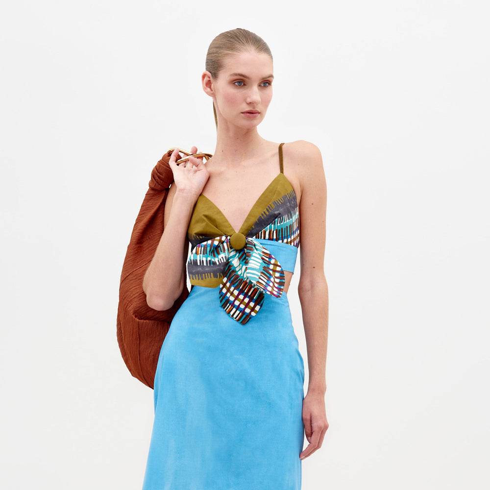 FLOR_TOP_AQUA_OLIVE_PLAID_front