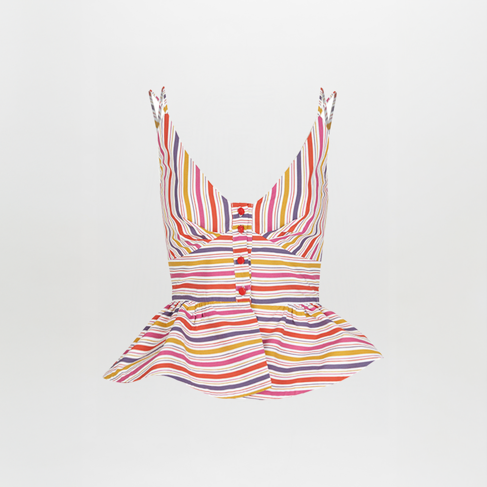 Fiorella_Top_Golden_Magenta_Stripes