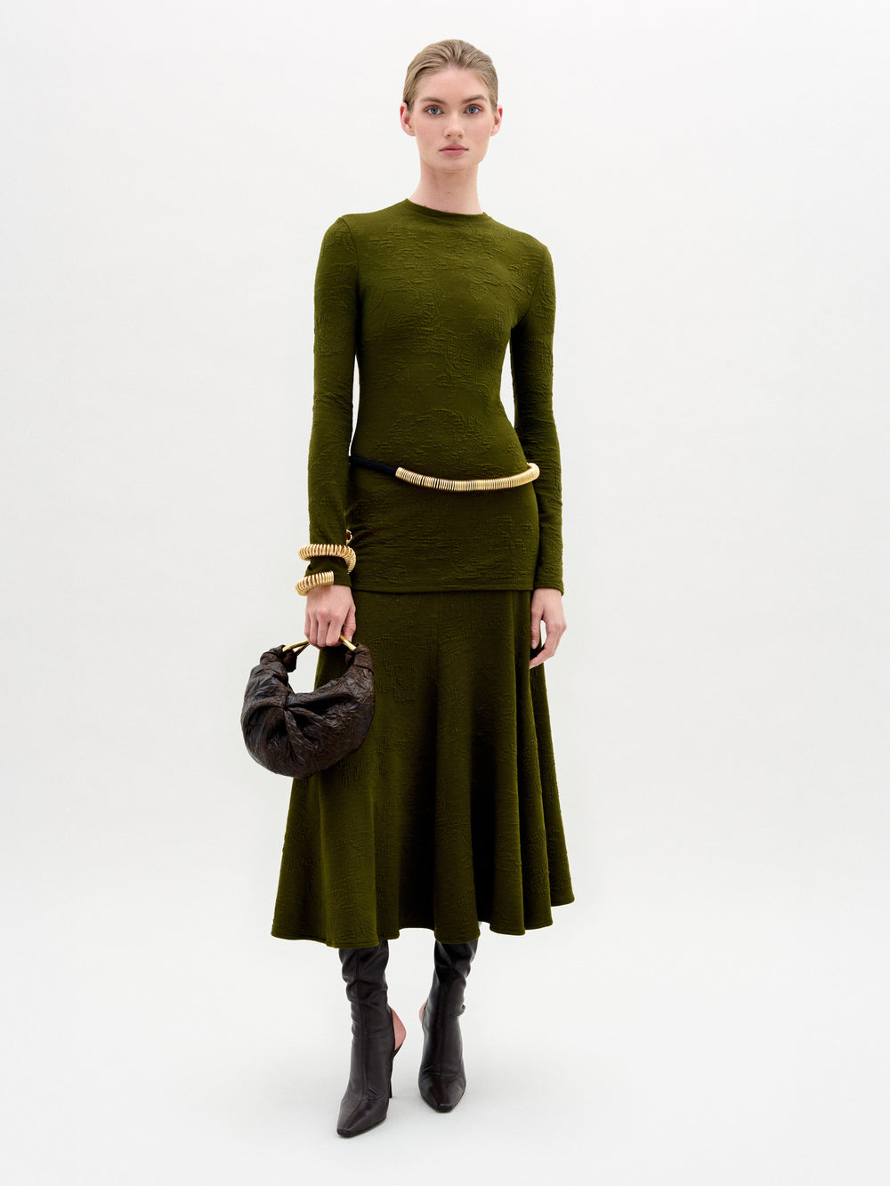 GILDA_SKIRT_-_HUNTER_GREEN_FRONT_FALL_2025
