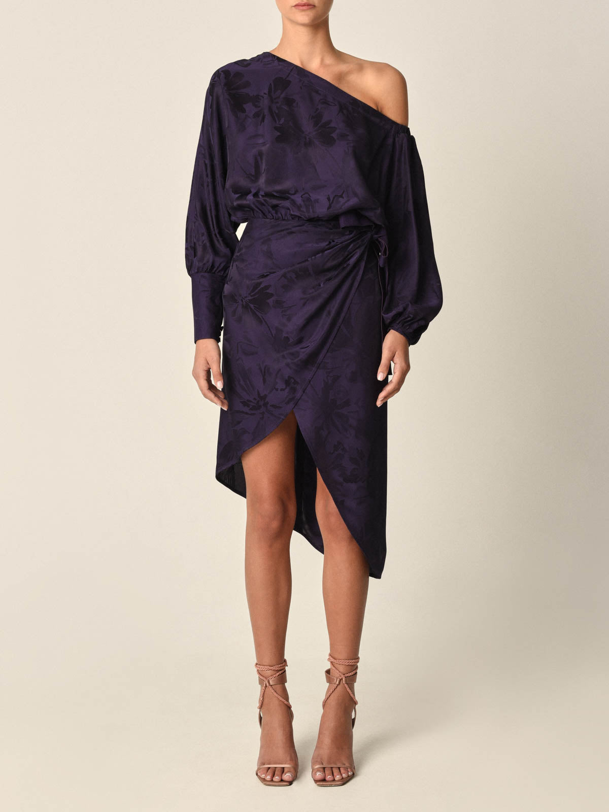 Falda Sermoneta Eggplant