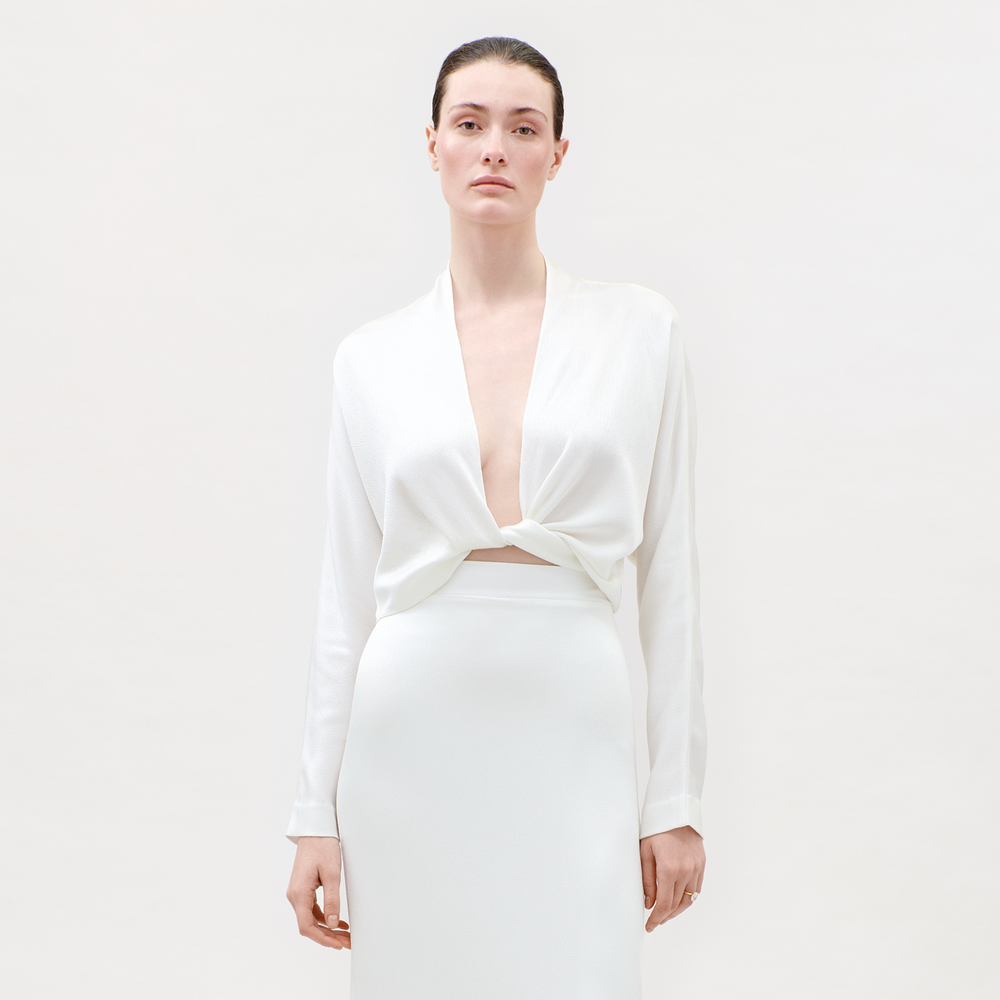 13_ReikoBlouse_White_BridesCapsule2026_FROMT