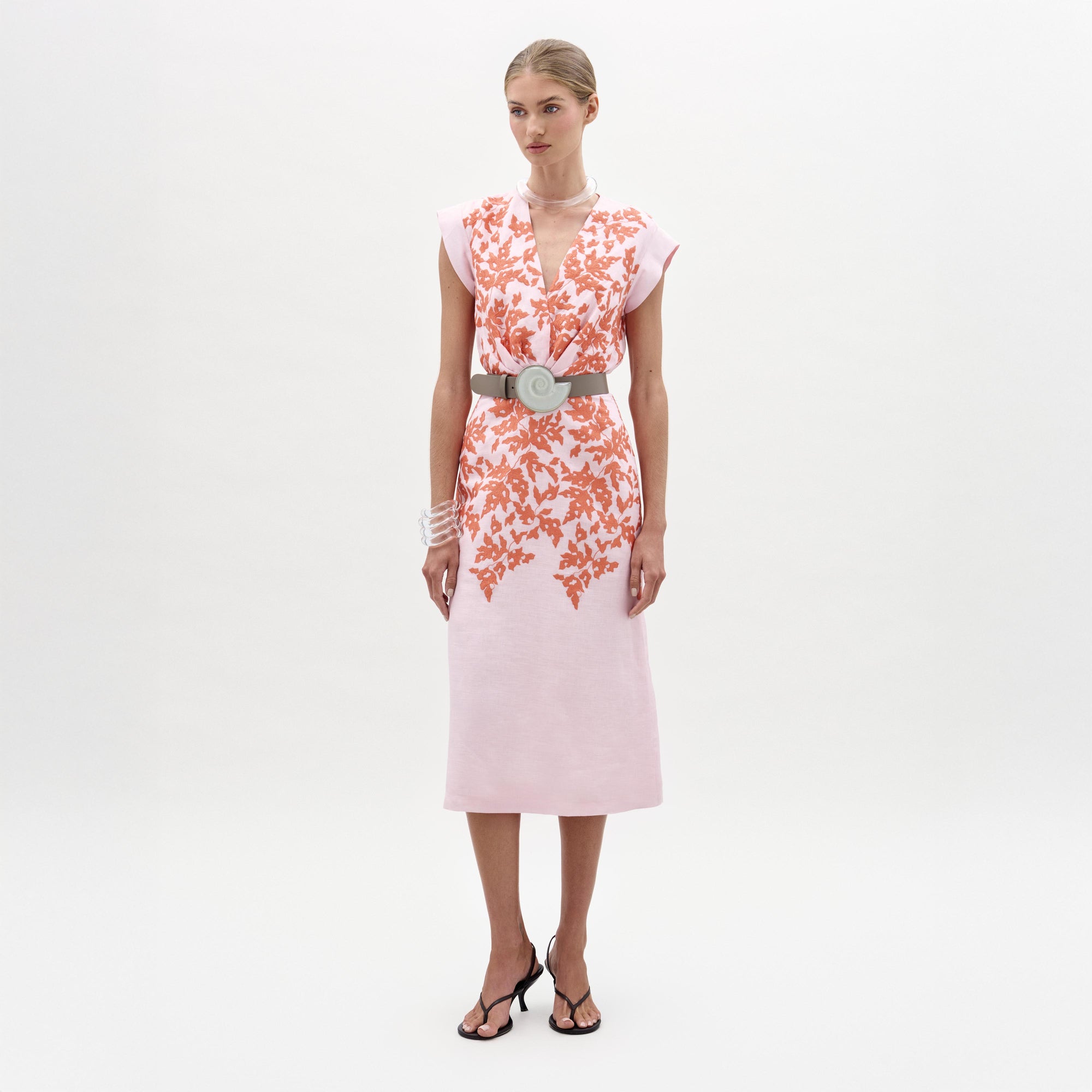 28___Olive_Dress___Pink_Orange_Embroidery___PRE_SPRING_2026_FRONT_438dbf53-da37-4279-ae41-fcb073cd344b