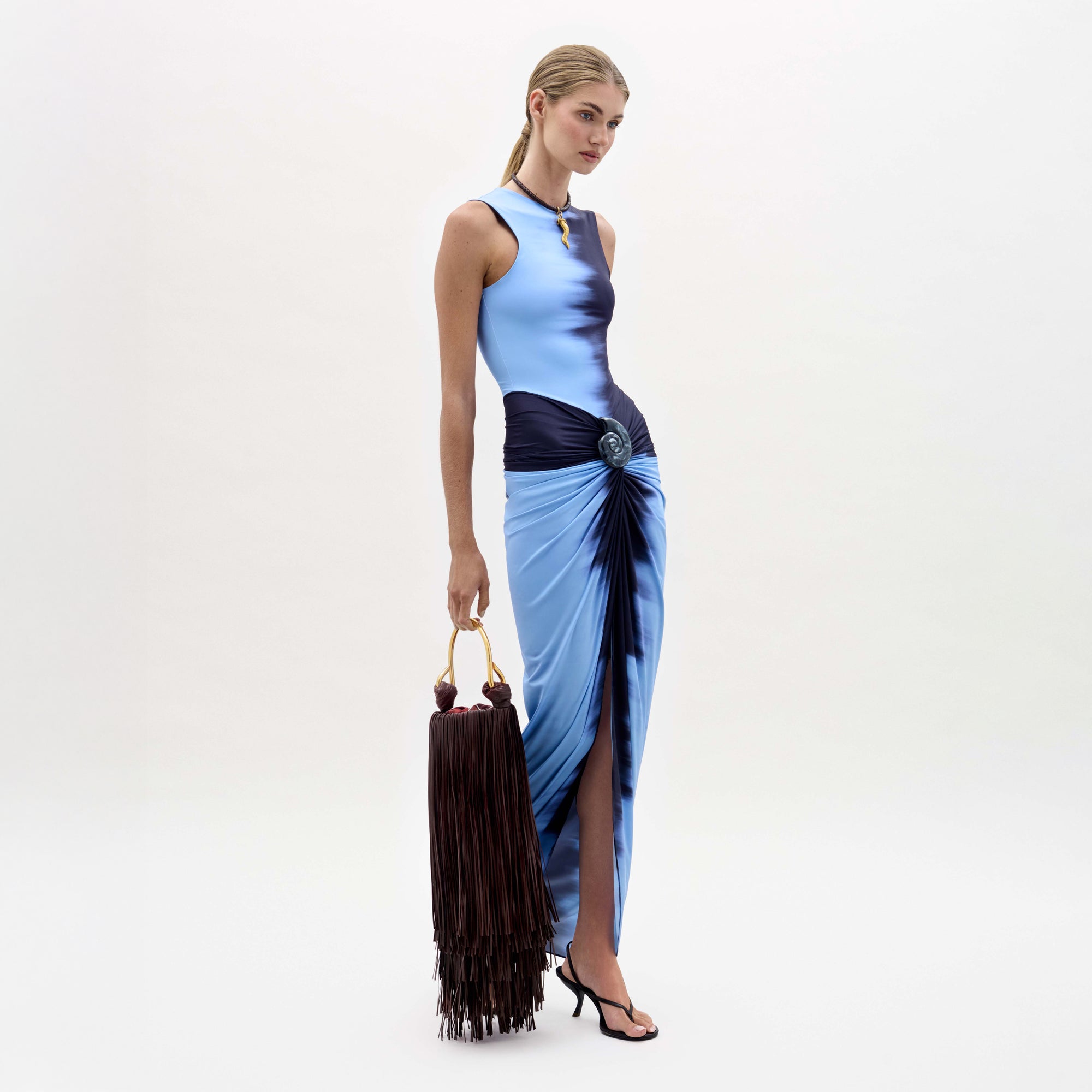 30___Leni_Dress___Night_Blue_Eugene_Bag___Brown_Aurora_Heels___Brown___PRE_SPRING_2026_FRONT_302bf5cd-f358-4ff5-9164-9fe97b6767c1