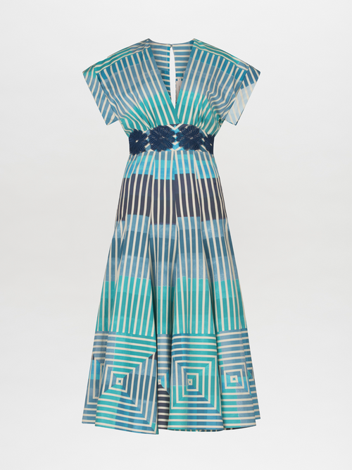 Vestido Adila Infinite Blue Stripes