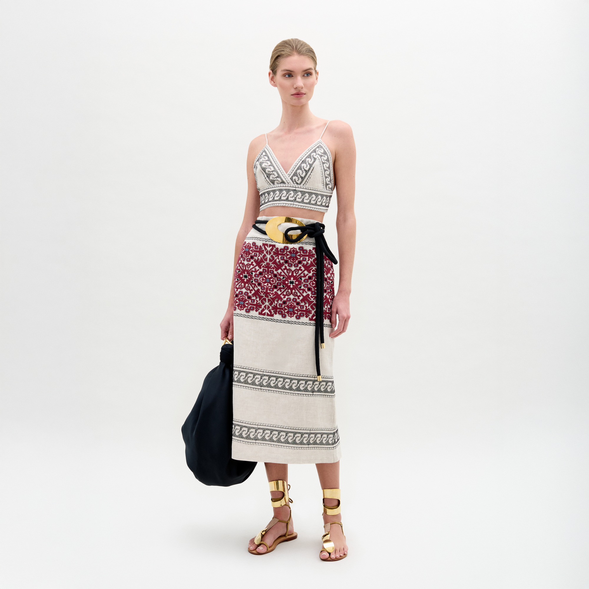 ATIRASKIRT-BURGUNDYEMBROIDEREDLINEN_Front_PRE-FALL2025