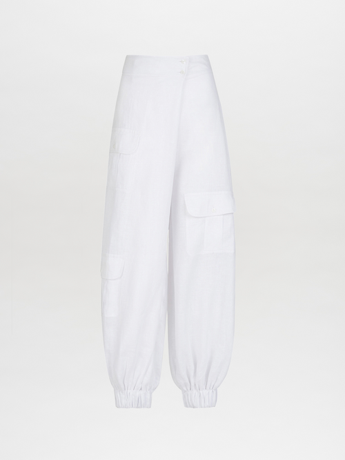 Pantalón Brandon White Linen