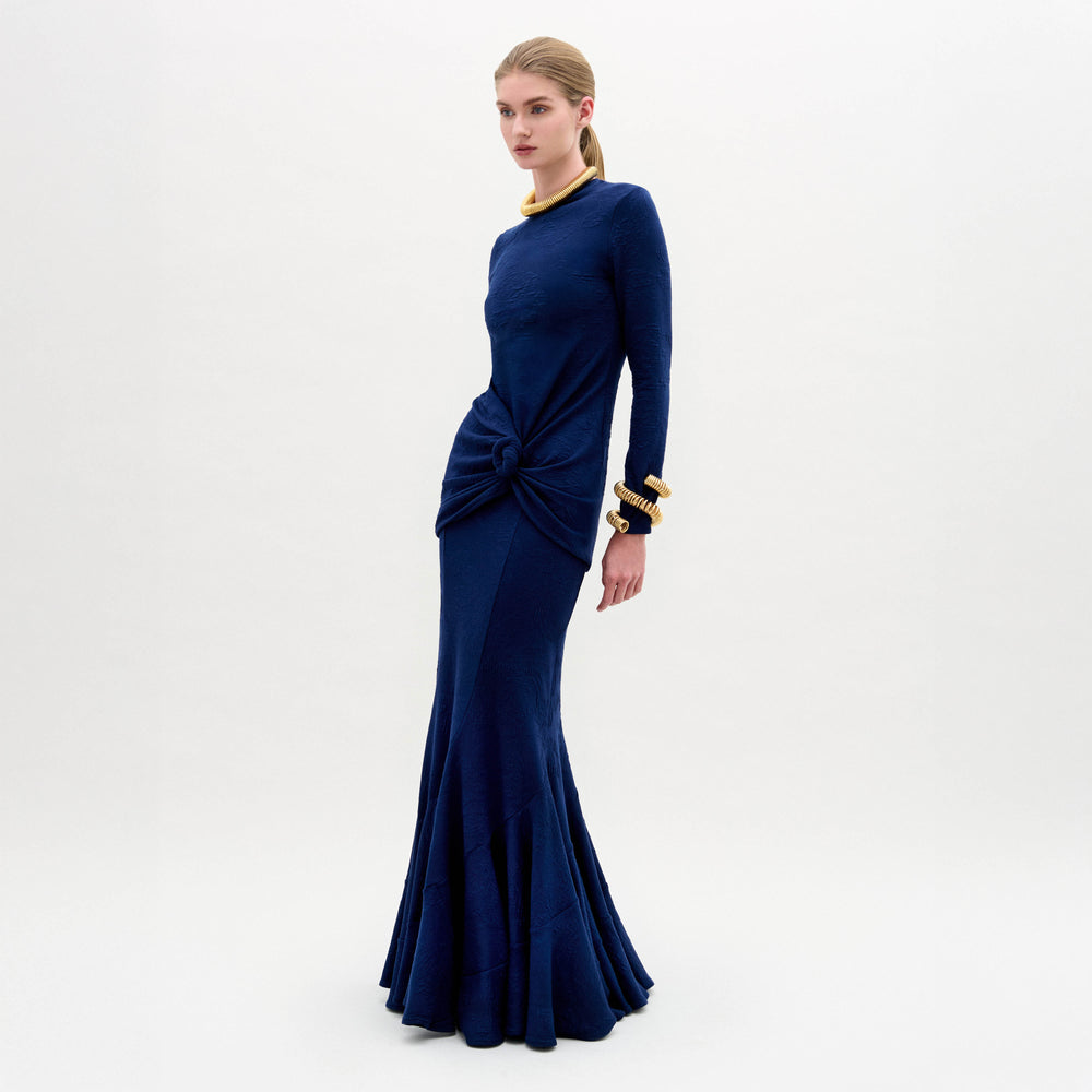 FLORINA_SKIRT_-_NAVY_FRONT_FALL_2025