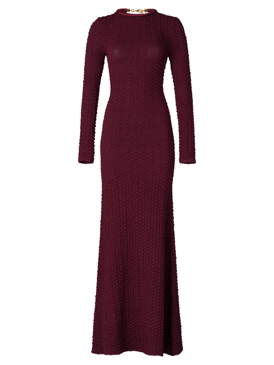 GABBICEDRESS-BURGUNDY