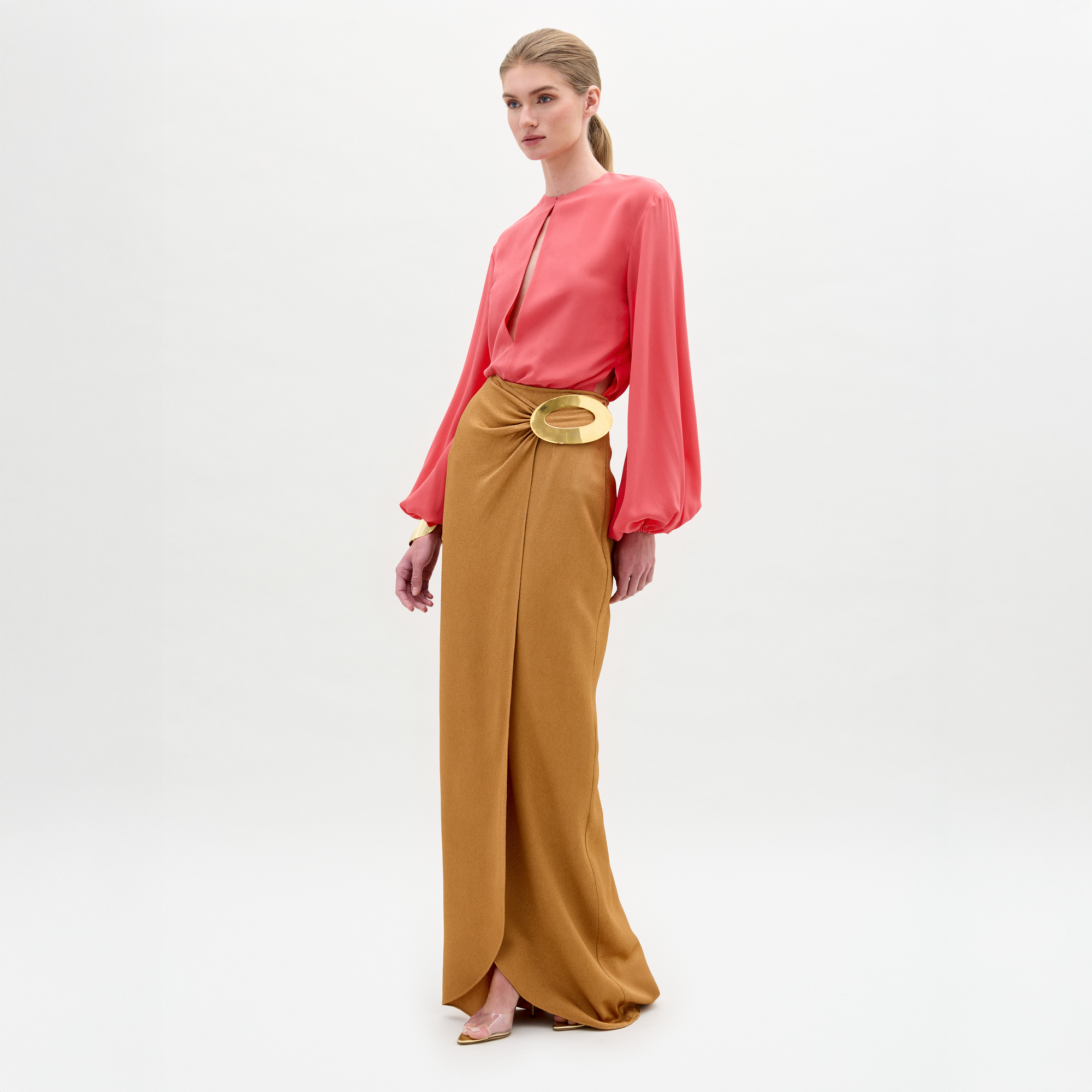 GADEASKIRT-OCHRE_Front_PRE-FALL2025