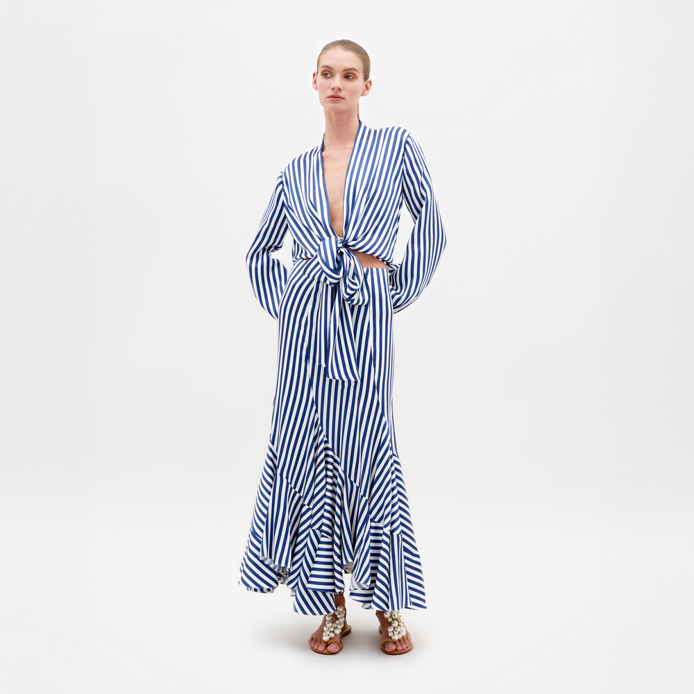 HONEYBLOUSE_FLORINASKIRT-WHITEBLUESTRIPES_front