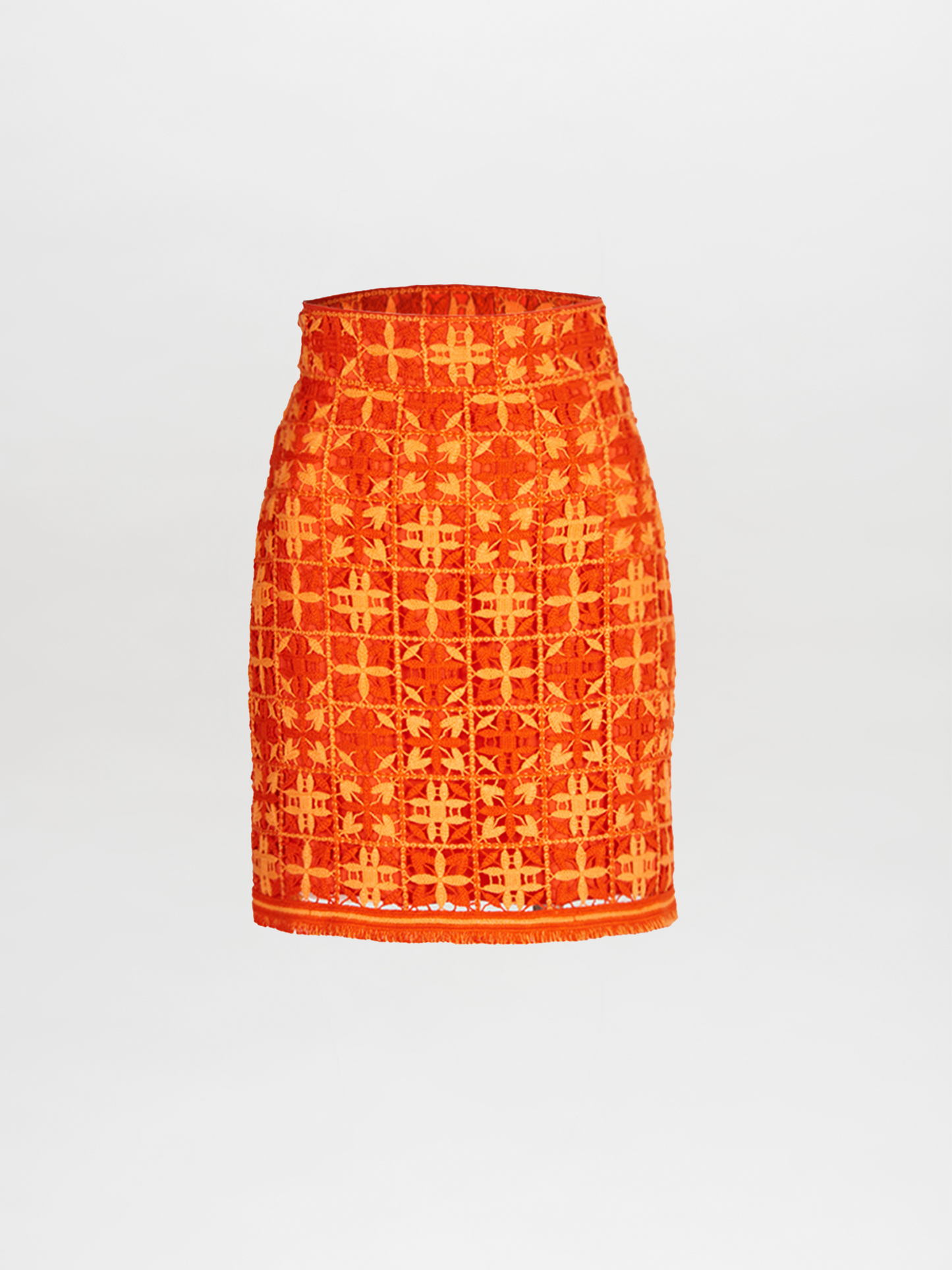 Idalia Skirt Red Orange Crochet