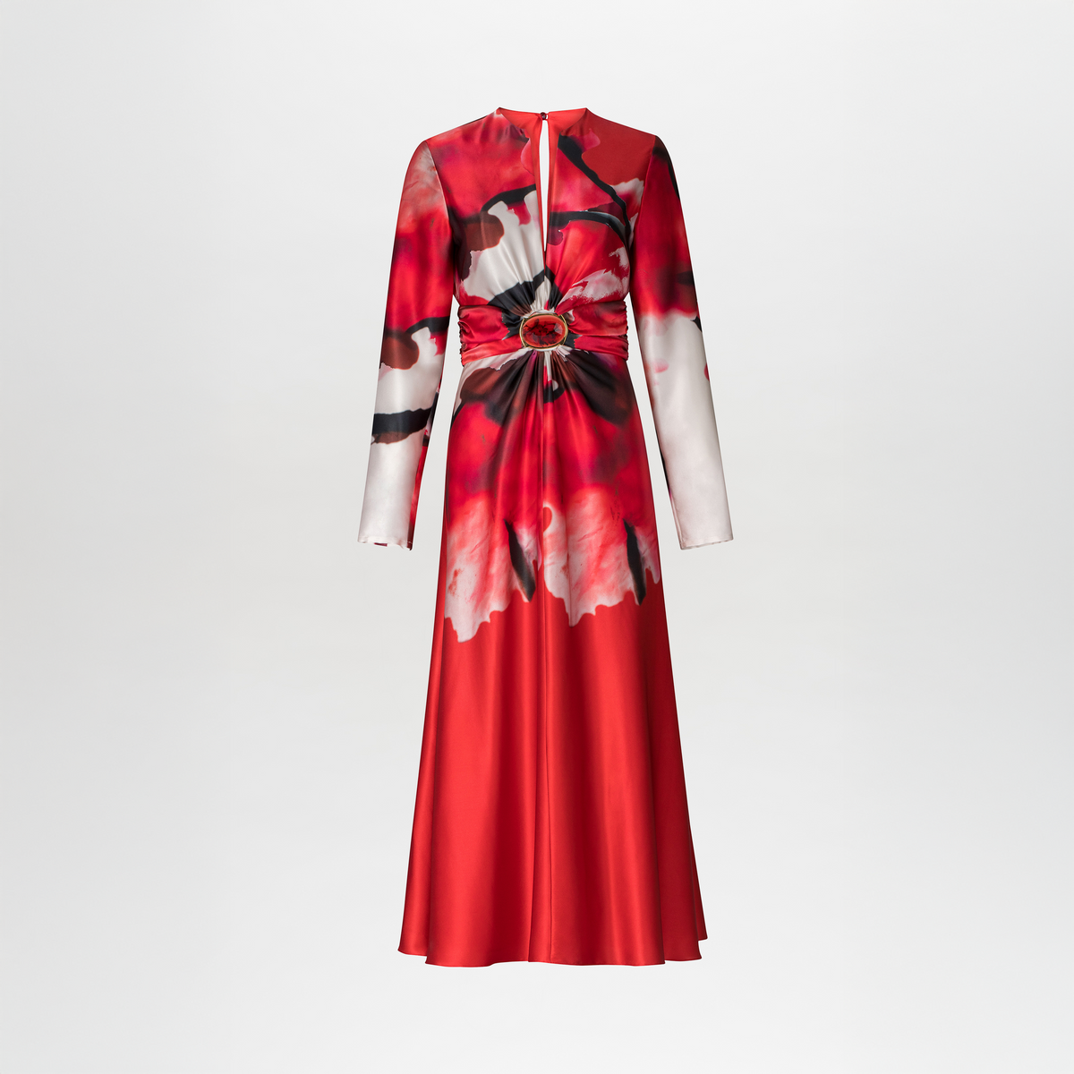 Vestido Katarina Pomegranate Abstract Flowers