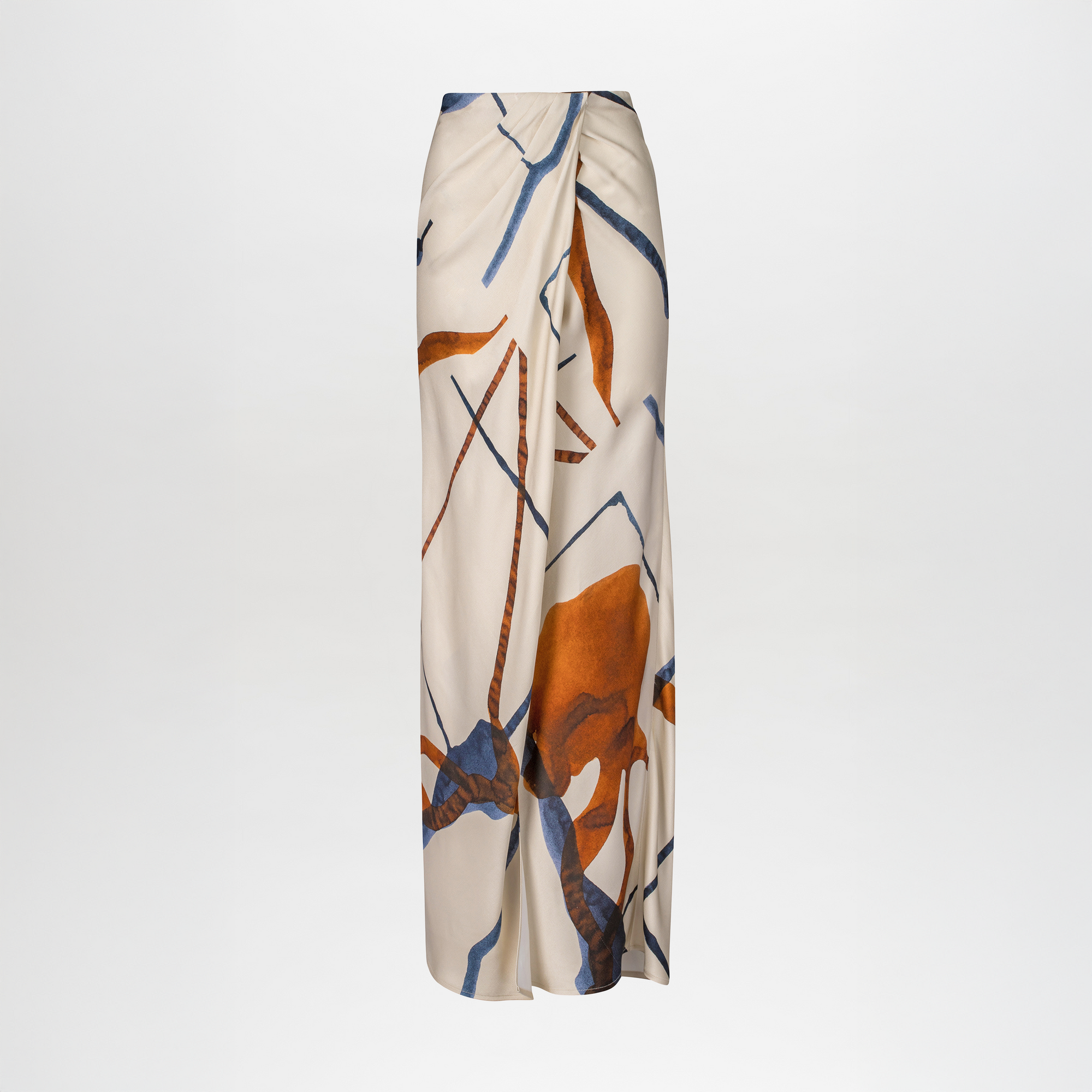 MANUELASKIRT-COBALTCOPPERABSTRACT