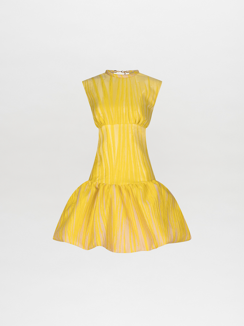 Vestido Nadra Yellow Pink Ripple