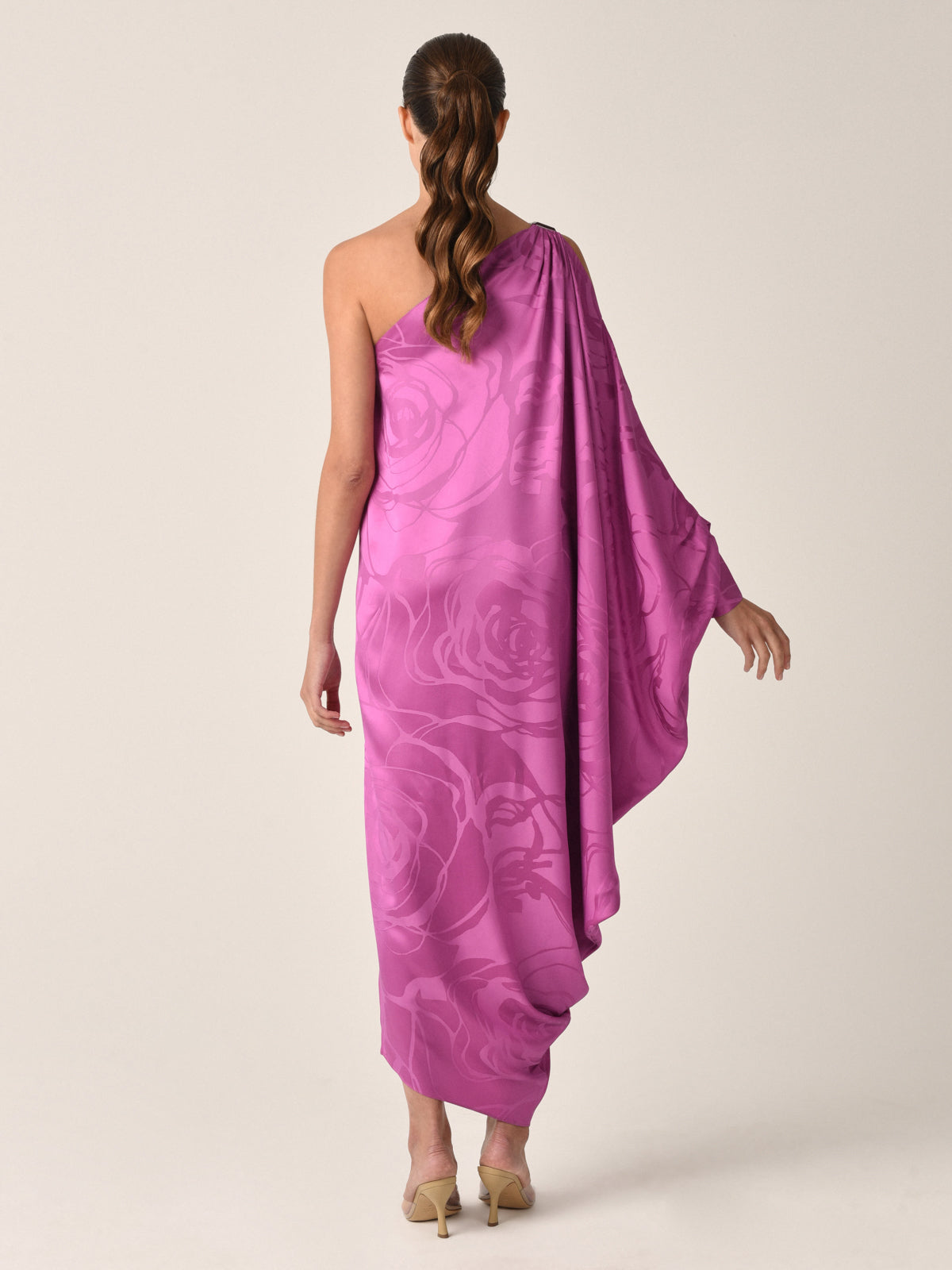 Vestido Marcelin Magenta Orquídea Jacquard