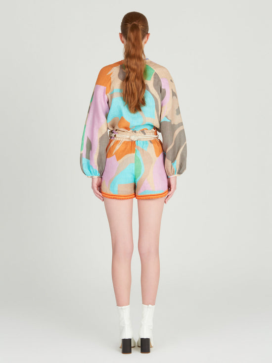 A pair of Giorgio Shorts Pastel Multi Swirls.