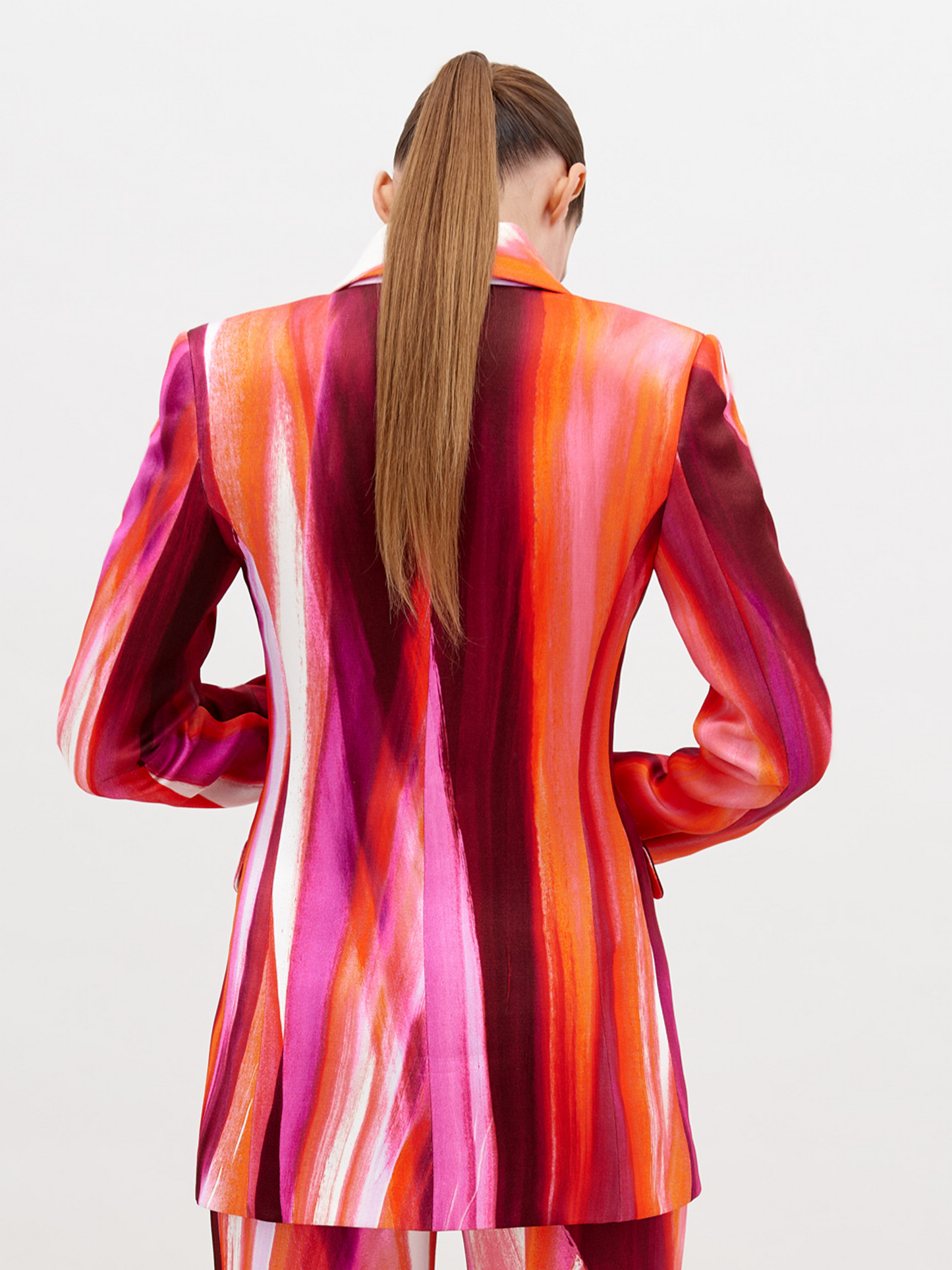 Chaqueta Rebeca Magenta Abstract Waves