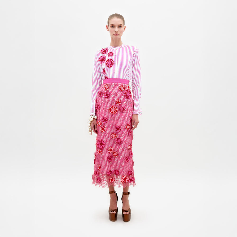 SILVINABLOUSE-ROSESTRIPES_UMASKIRT-FUCHSIA_front