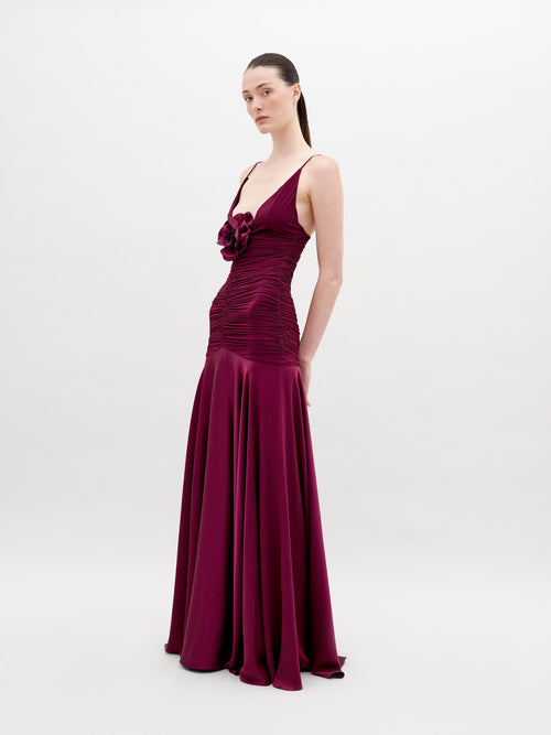 Vestido Sana Burgundy