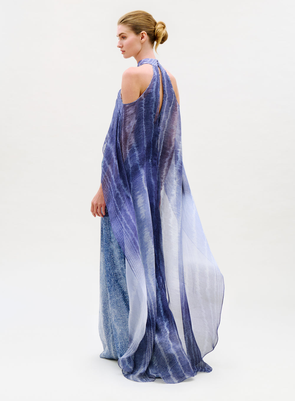 Serenela_Dress-_Navy_Moire-_Back