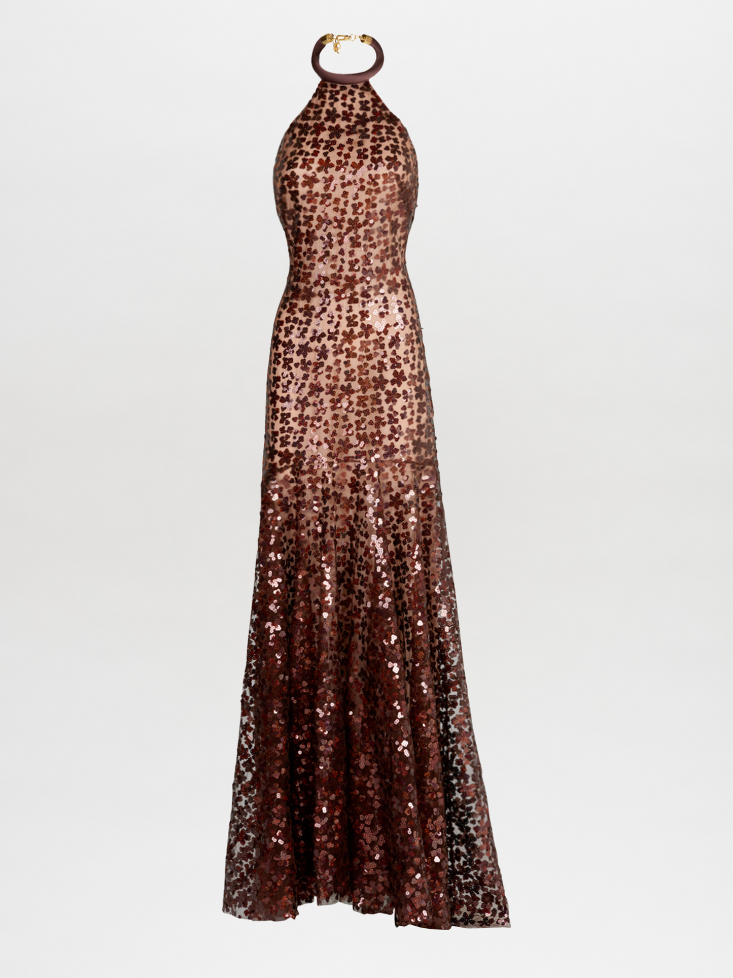 Terni Dress Bronze Night Bloom