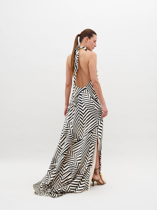 TilaDress-BeigeBlackStripes_Back