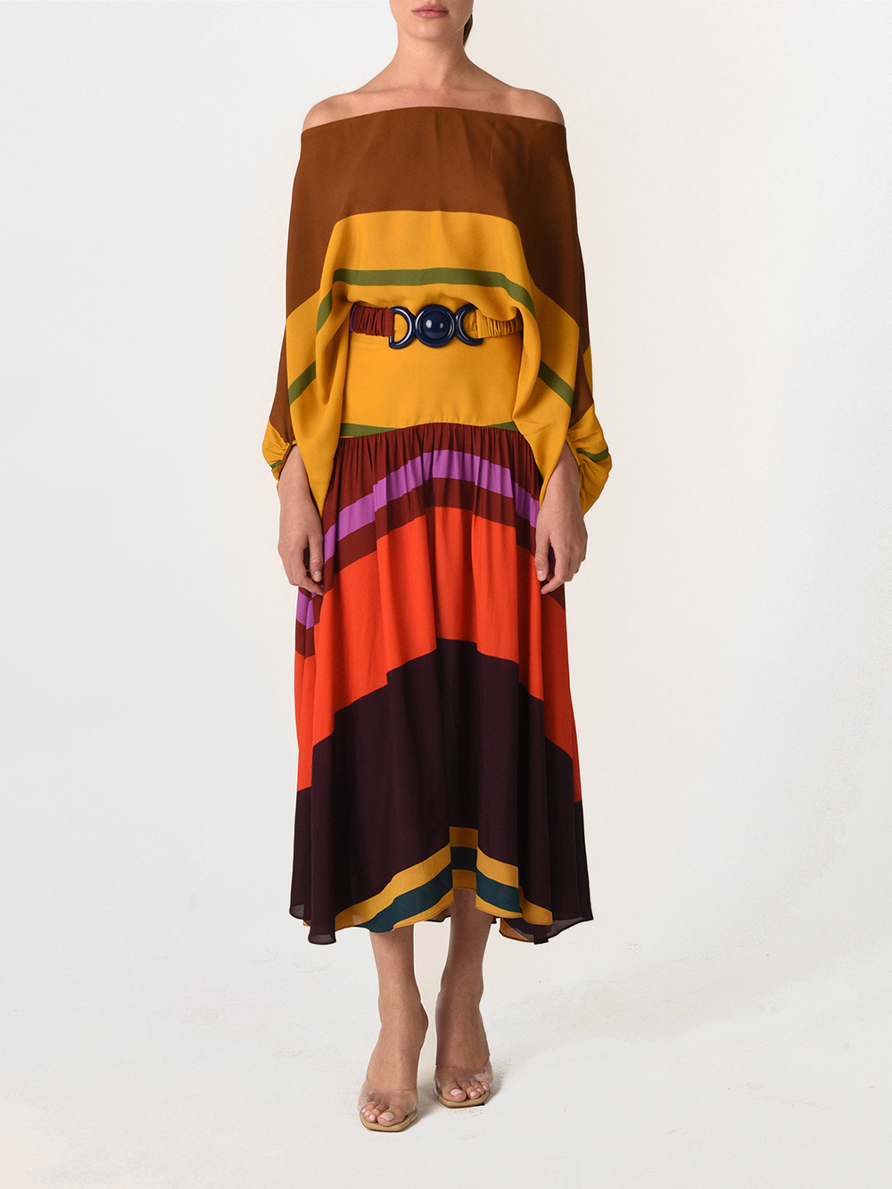 Vestido Mariah Color Block Multi