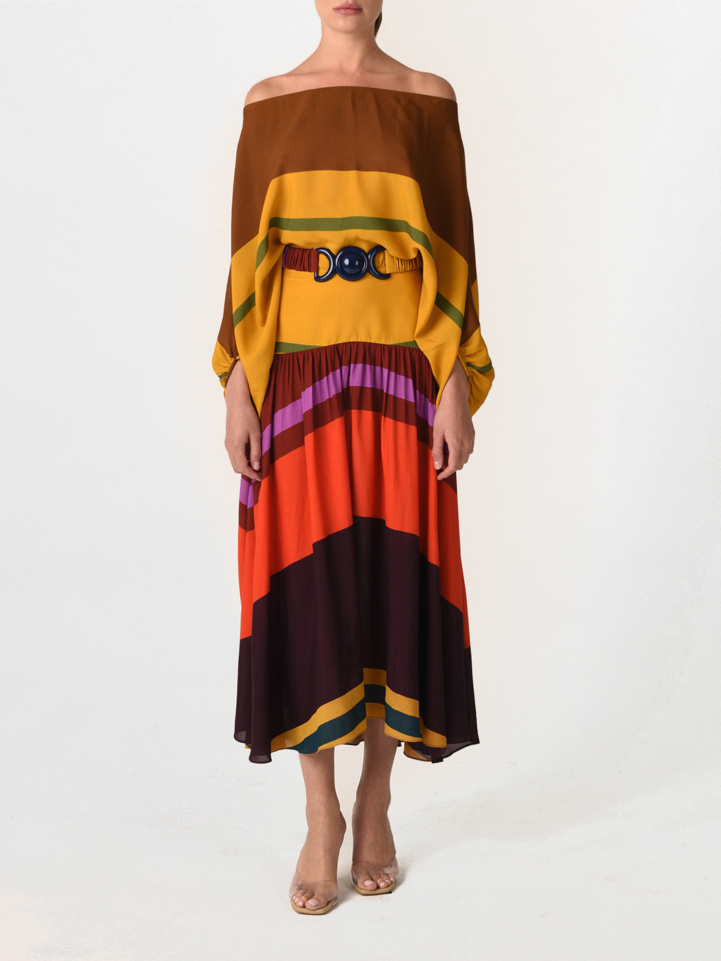 Vestido Mariah Color Block Multi