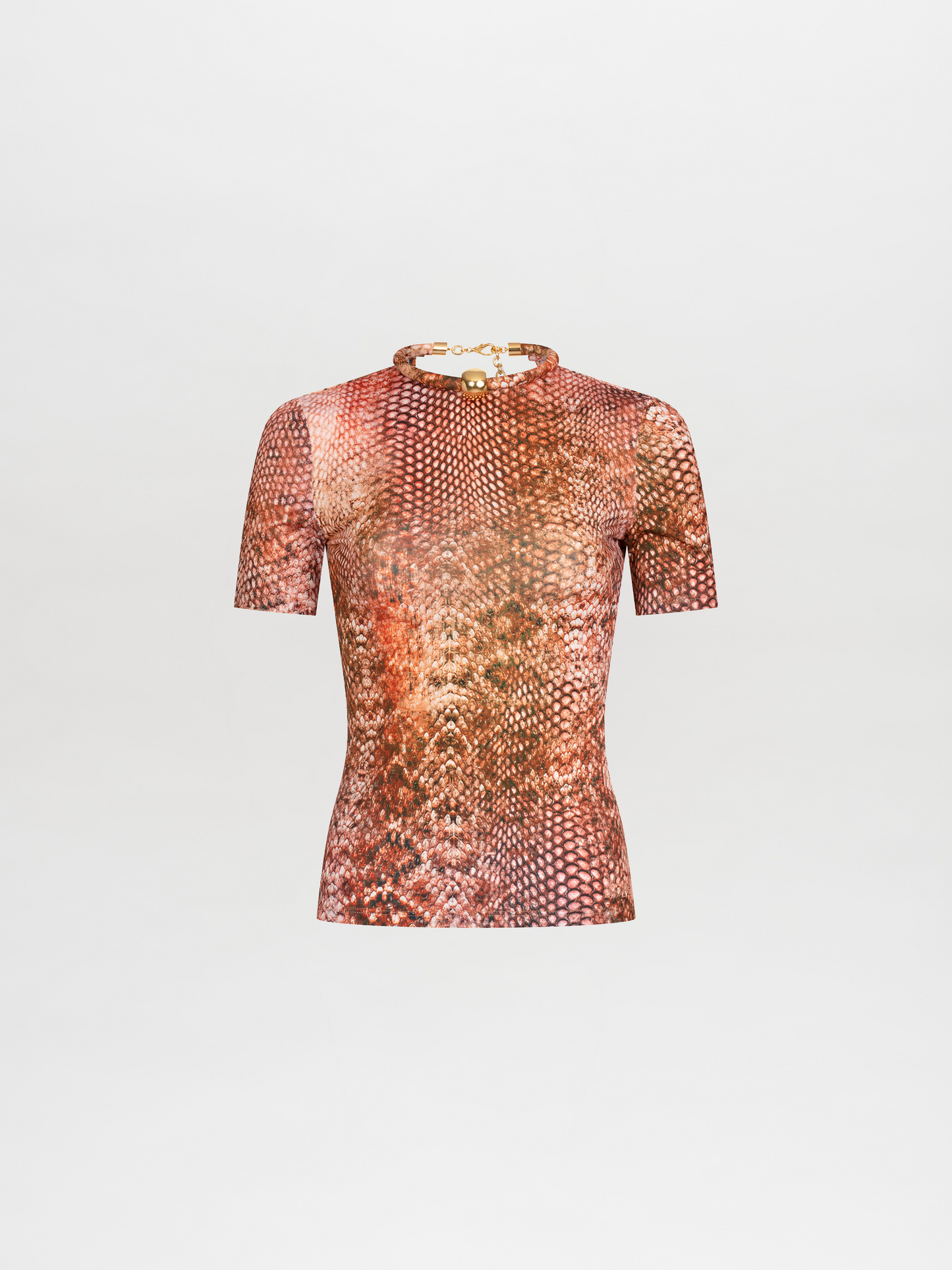 T-Shirt Varinia Peach Animal Print