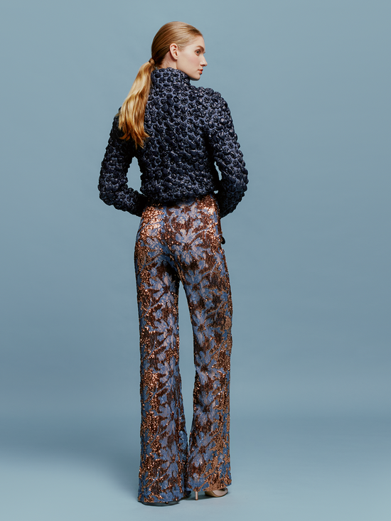 AVELLINO_PANT_-_NAVY_OCHRE_SEQUIN_BACK_1