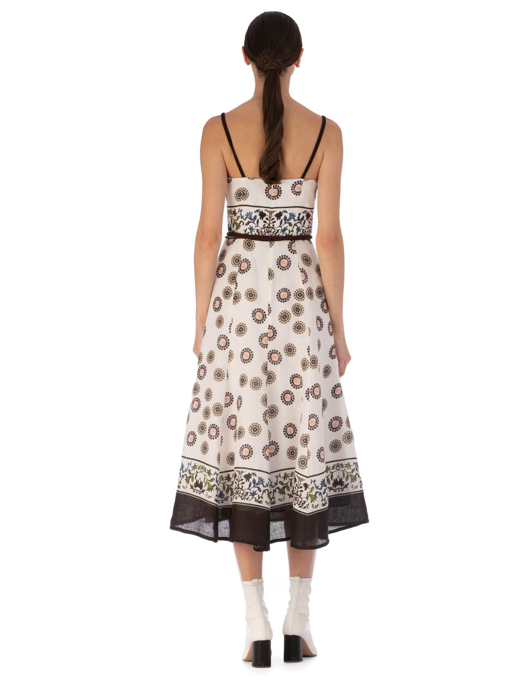 Vestido Dalil Multi Sepia Floral