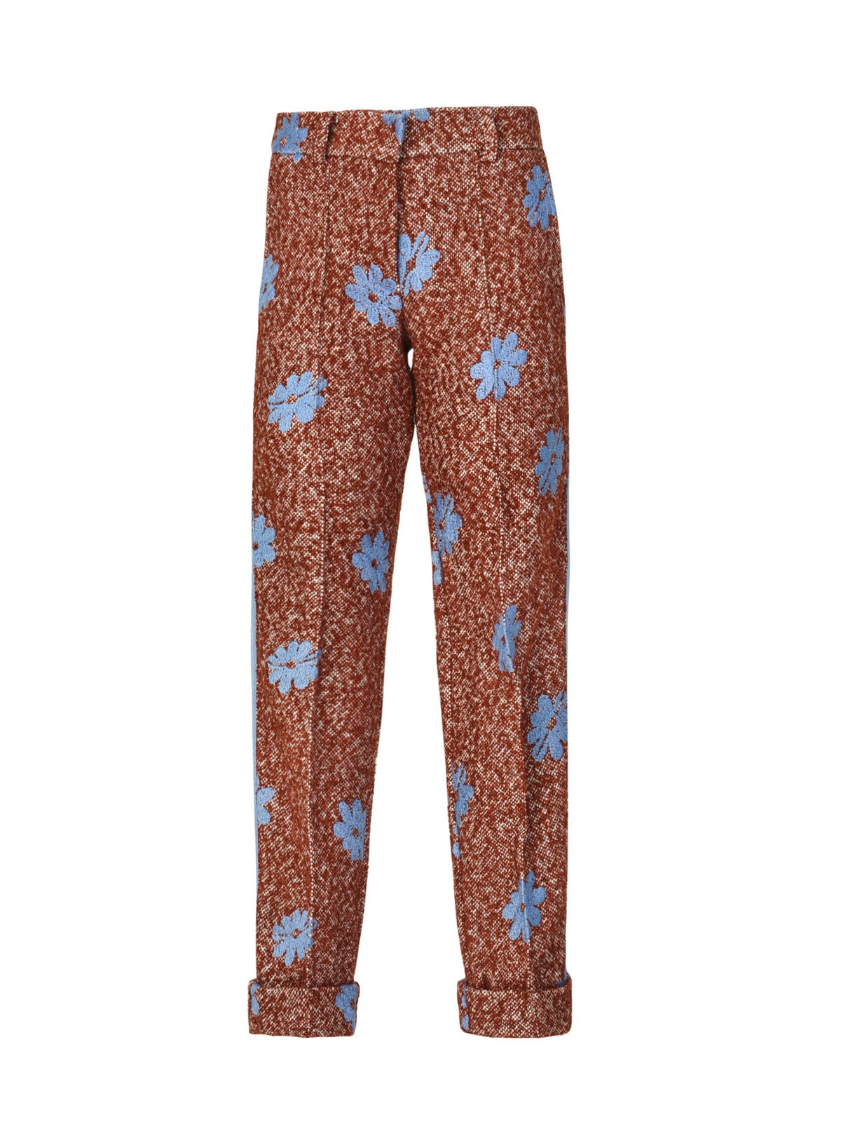 Pantalón Garmet Maroon Embroidered