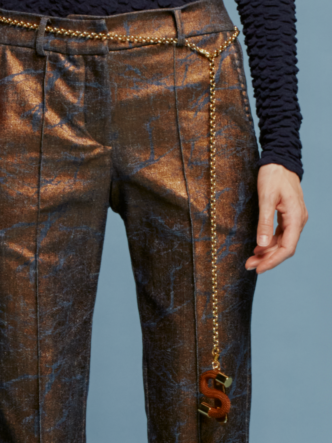 Pantalón Garmet Metallic Ocher