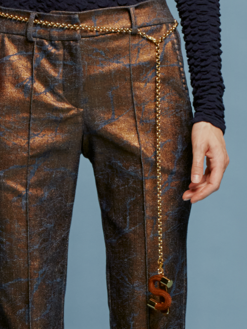 Pantalón Garmet Metallic Ocher