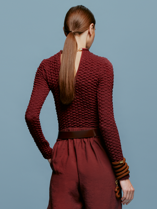 Blusa Jari Burgundy