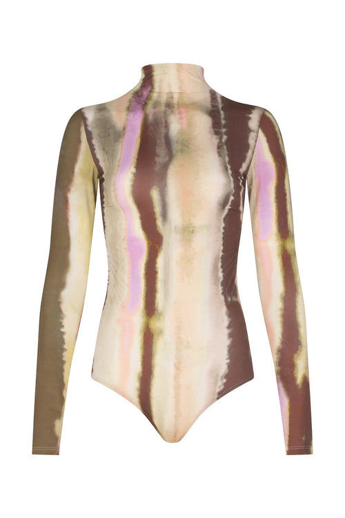 Bodysuit Olante Artichoke Pink Abstract Stripes