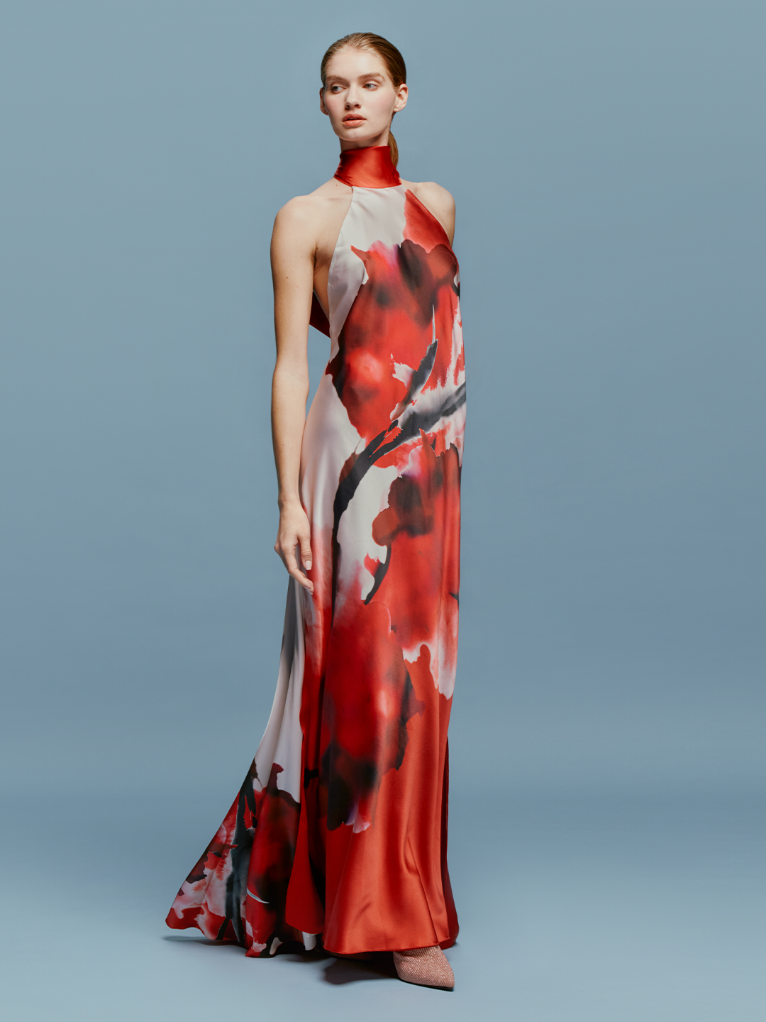 Vestido Sherry Pomegranate Abstract Flowers